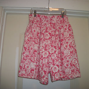 BARBIECORE COTTON ROSES SHORTS S